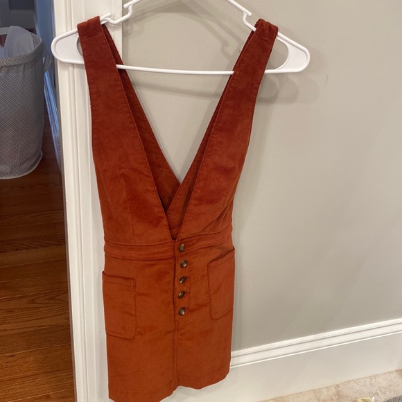 Free People Dresses & Skirts - Free People Burnt Orange Overall Dress
